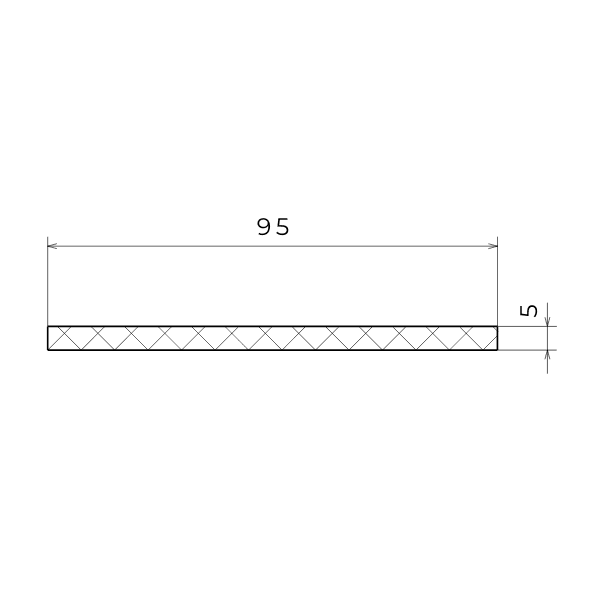 Banda de cauciuc EPDM 95x5 mm
