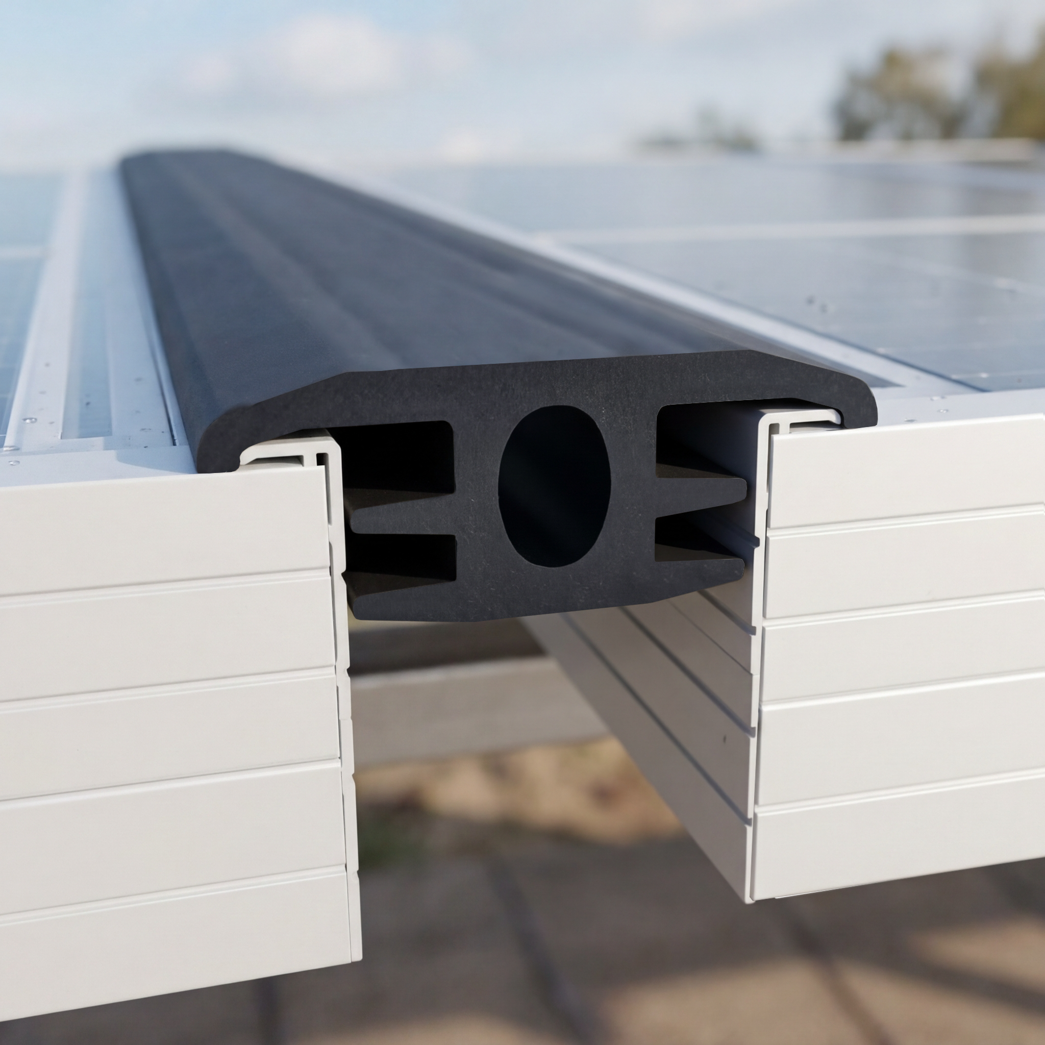 Cheder din cauciuc pentru panou fotovoltaic 24x42x16.5 mm