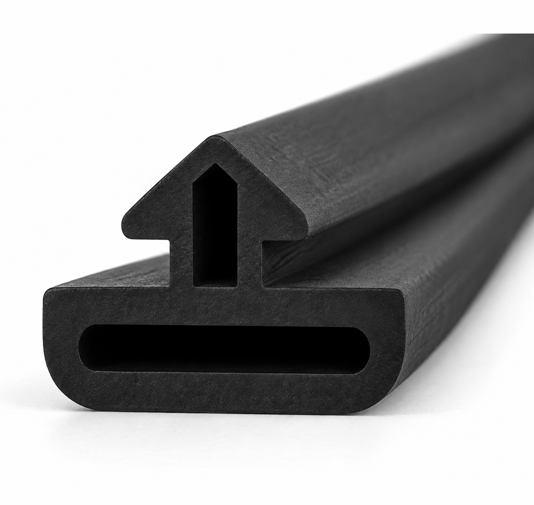 Garnitura din cauciuc tip sageata pentru profil metalic 24x17 mm