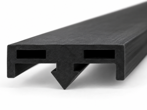 Garnitura din cauciuc tip sageata pentru profil metalic 60x25 mm