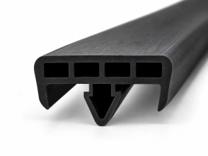 Garnitura din cauciuc tip sageata pentru profil metalic 37x22x9.5 mm