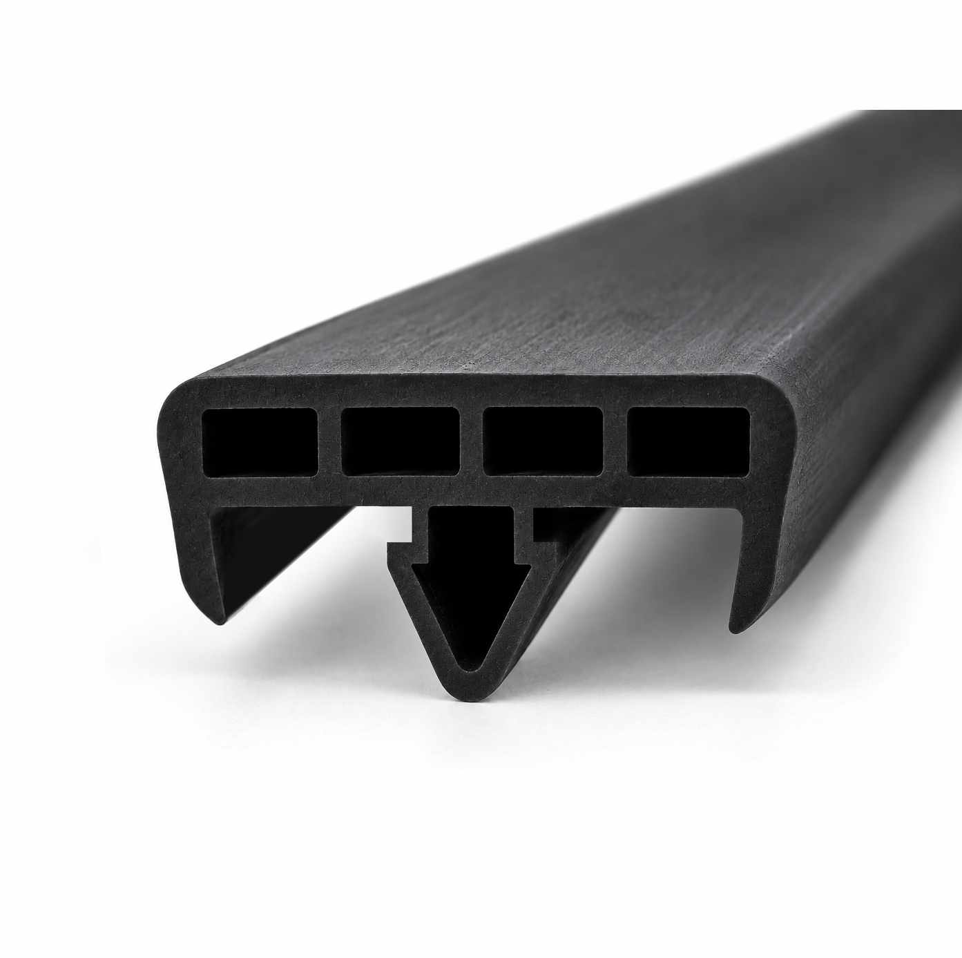 Garnitura din cauciuc tip sageata pentru profil metalic 37x22x9.5 mm
